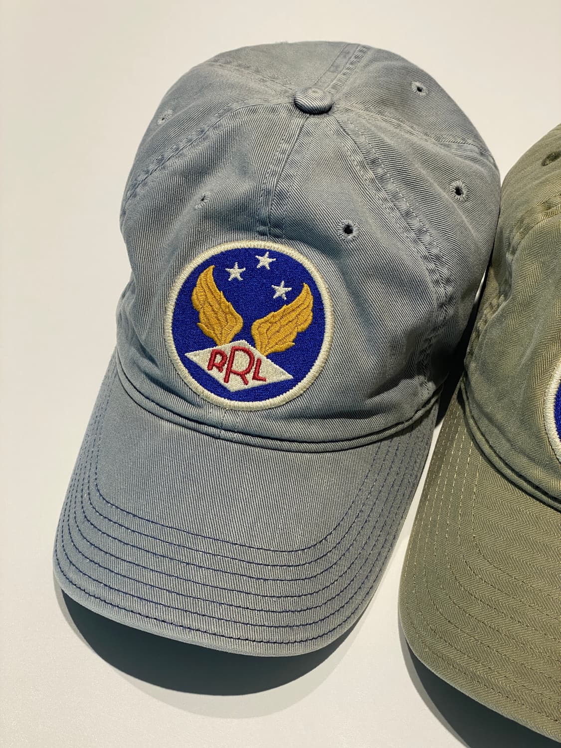 RRL 피그먼트 워싱 해링본 원단 볼캡 2종 일괄판매 상품이미지2