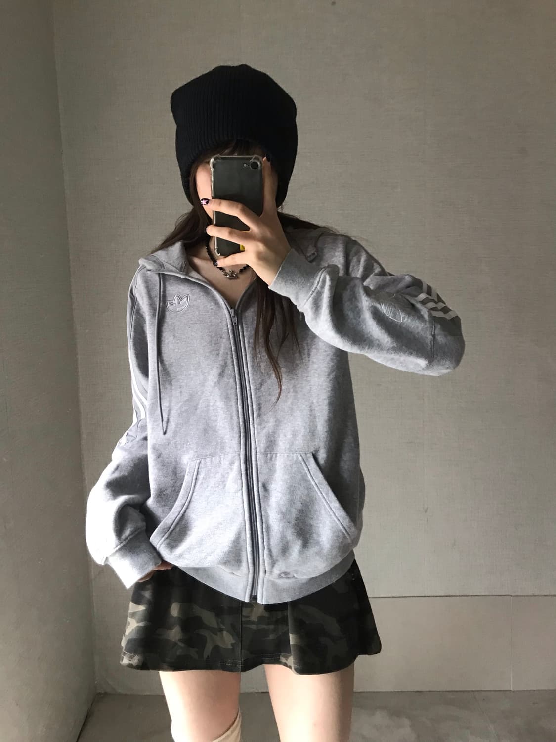 아디다스 그레이 파이어버드 후드집업 상품이미지6