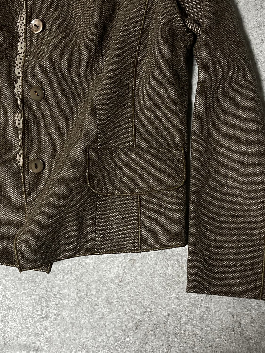 (UNDICI-NOVE)leopard collar highneck jac 상품이미지4