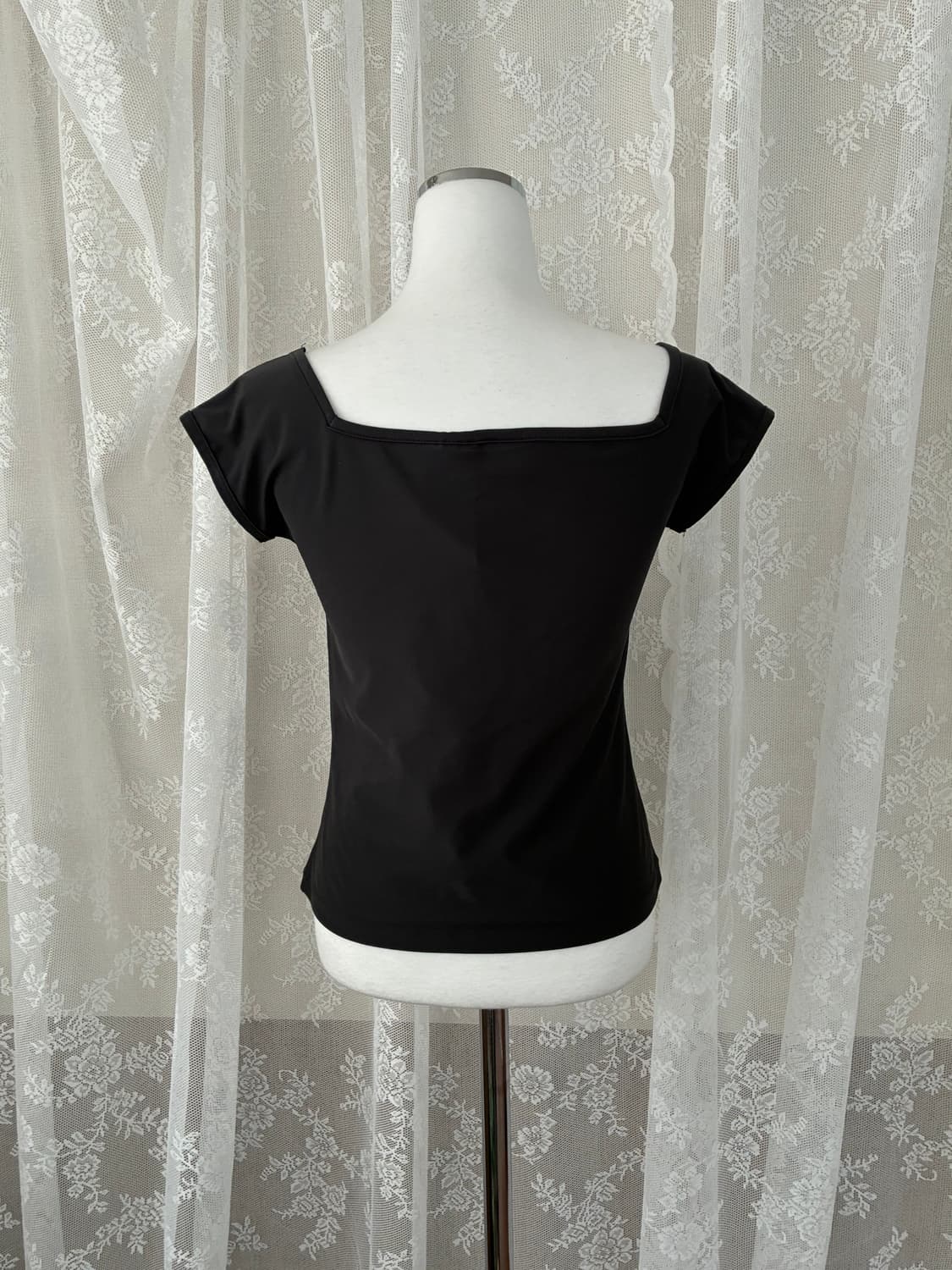 M) 나이키 드라이핏 스퀘어넥 티셔츠 차콜 상품이미지3