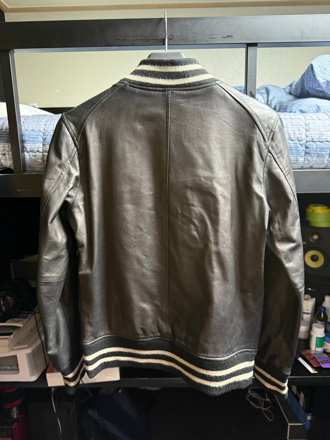 히레 양가죽 블루종 상품이미지3