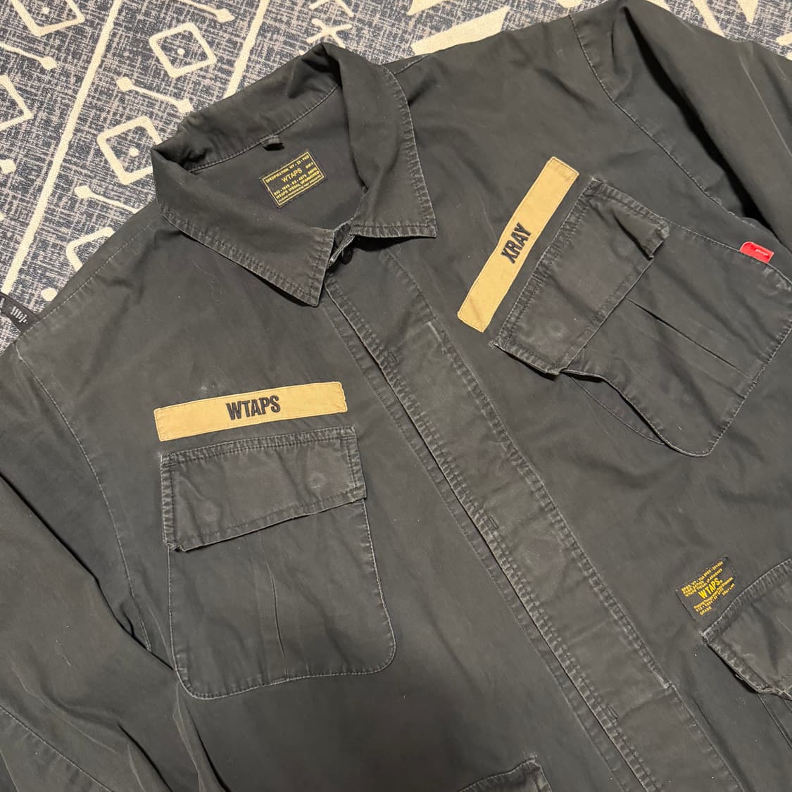 16AW 더블탭스 정글 셔츠 블랙 상품이미지2