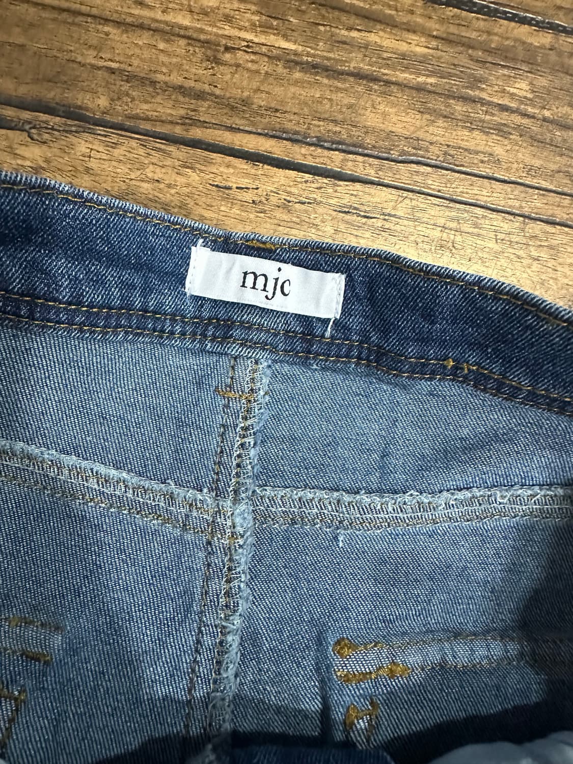 일본빈티지 MJC 메르카리(Mercari) 카고 청바지 L 사이즈 슬림핏 상품이미지3