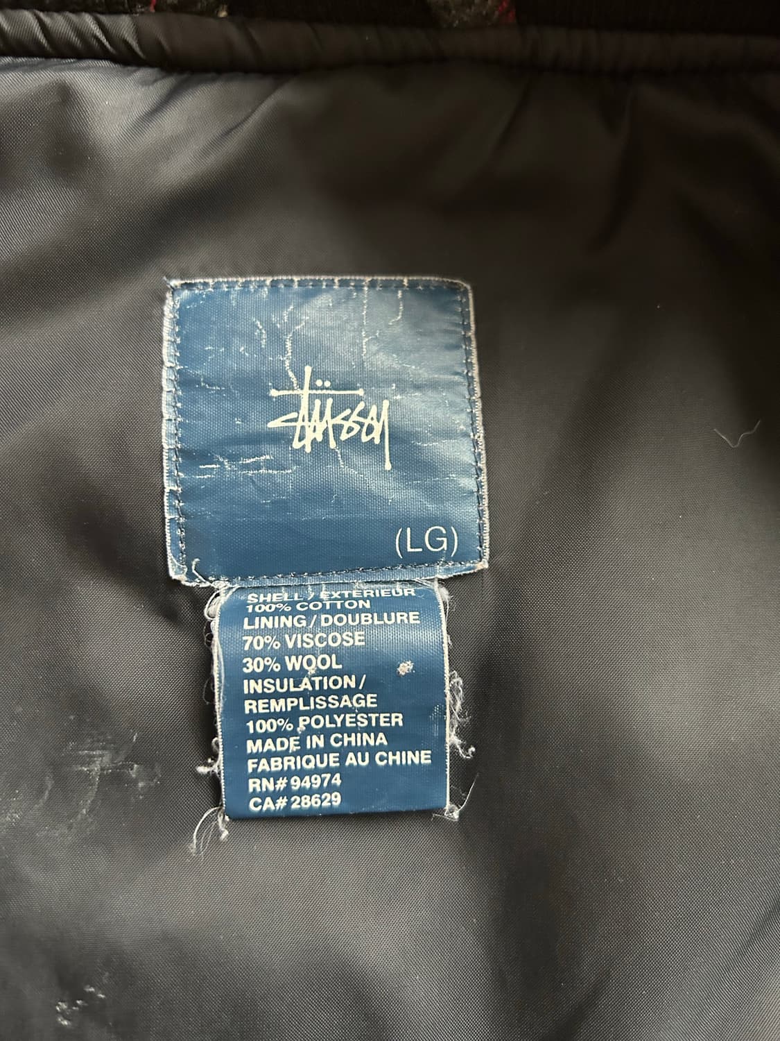 00’s 스투시 버버리 봄버자켓 상품이미지7