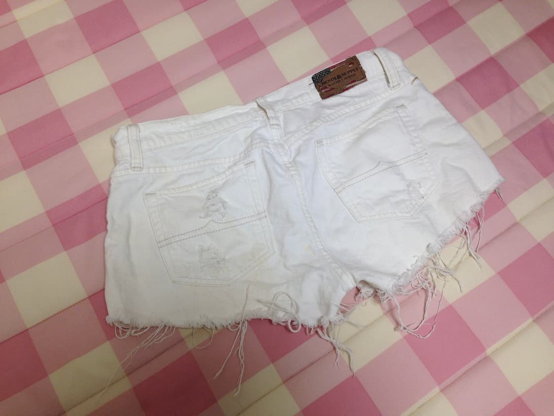 빈티지 화이트 숏팬츠 상품이미지2