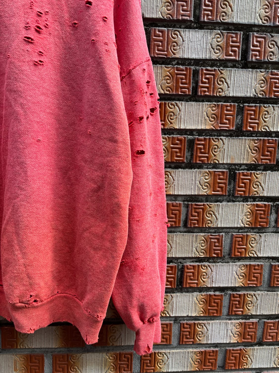 90s jerzees 디스트레스드, 페이딩 스웻셔츠 상품이미지8