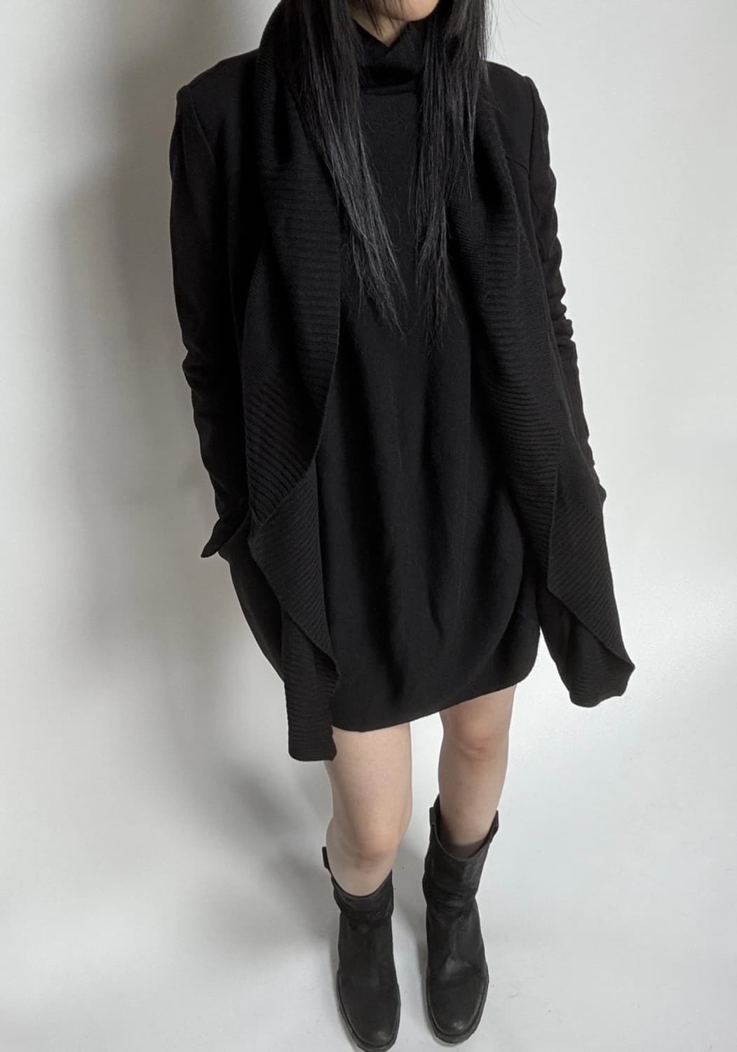 Demoo 데무 드레이프 가디건 유니섹스 아카이브하이엔드요지헬무트랭맛 상품이미지1