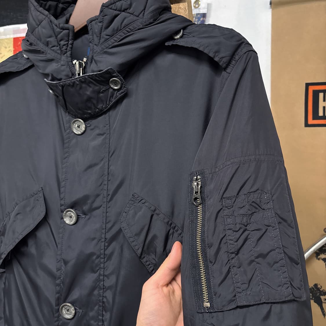 00s 폴로 랄프로렌 밀리터리 모티브 패디드 필드파카 윈드가드 N627 상품이미지6