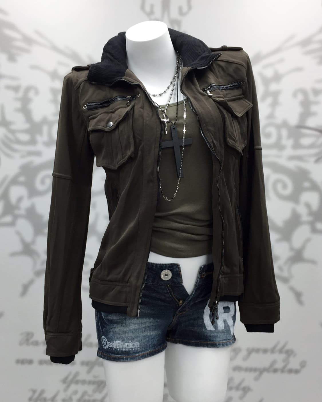 Y2K double zip jacket 상품이미지1