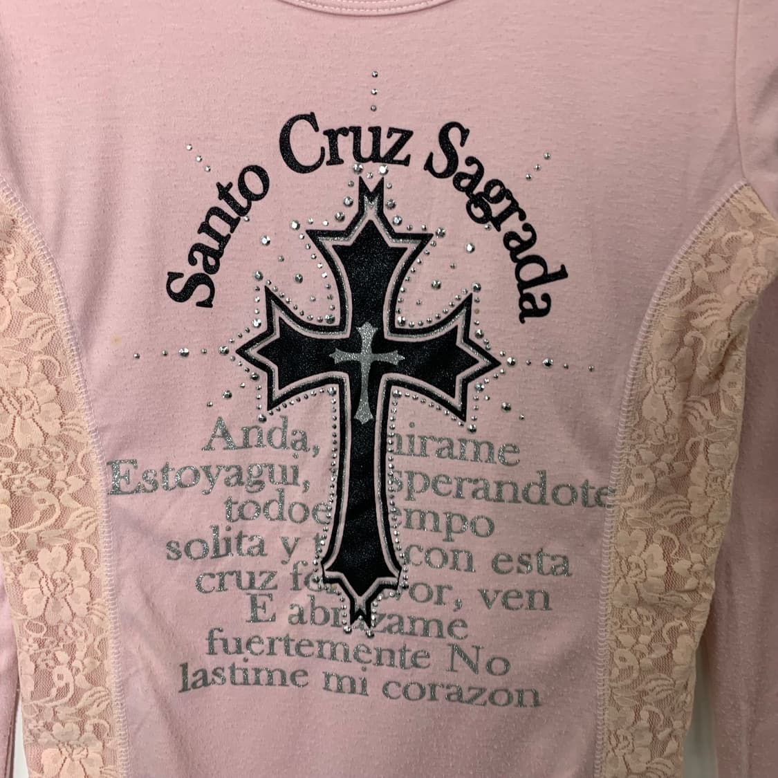 Vintage 빈티지 y2k와투케 지뢰계 프린팅 롱슬리브 긴팔티 상품이미지4