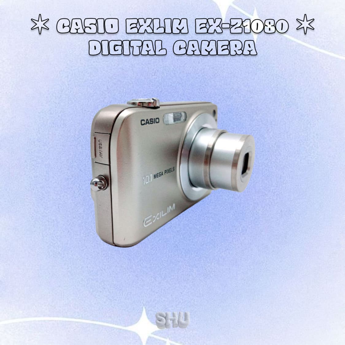 카시오 엑슬림 EX-Z1080 빈티지 카메라 디카 골드 상품이미지7