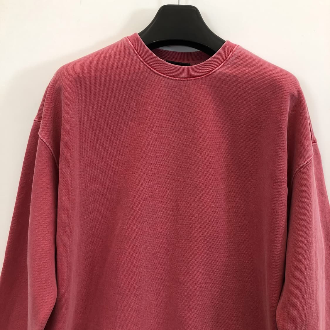 SOVERMENT 소버먼트 피그먼트 핑크 스웻셔츠 M 오버  상품이미지3