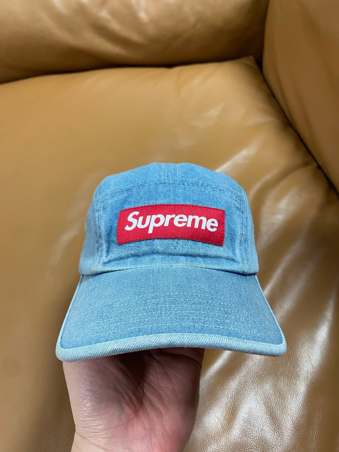 Supreme 슈프림 21ss 워시드 데님 캠프캡 모자 상품이미지3