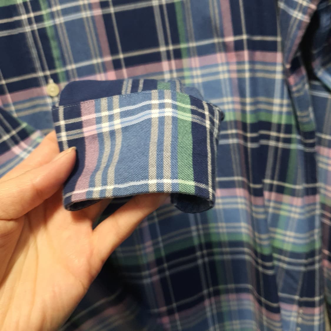 폴로 랄프로렌 클래식핏 체크 카라 셔츠  상품이미지4