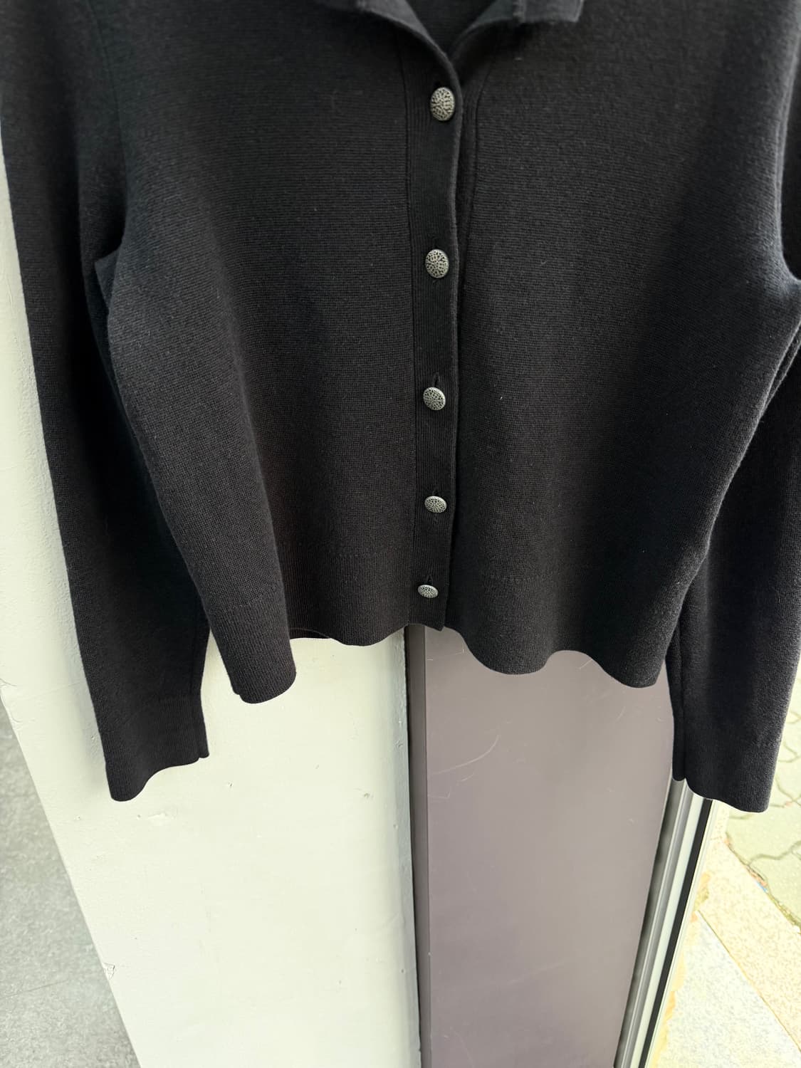 XS/ 샤넬 유니폼라인 은장버튼 라나울 가디건 상품이미지4