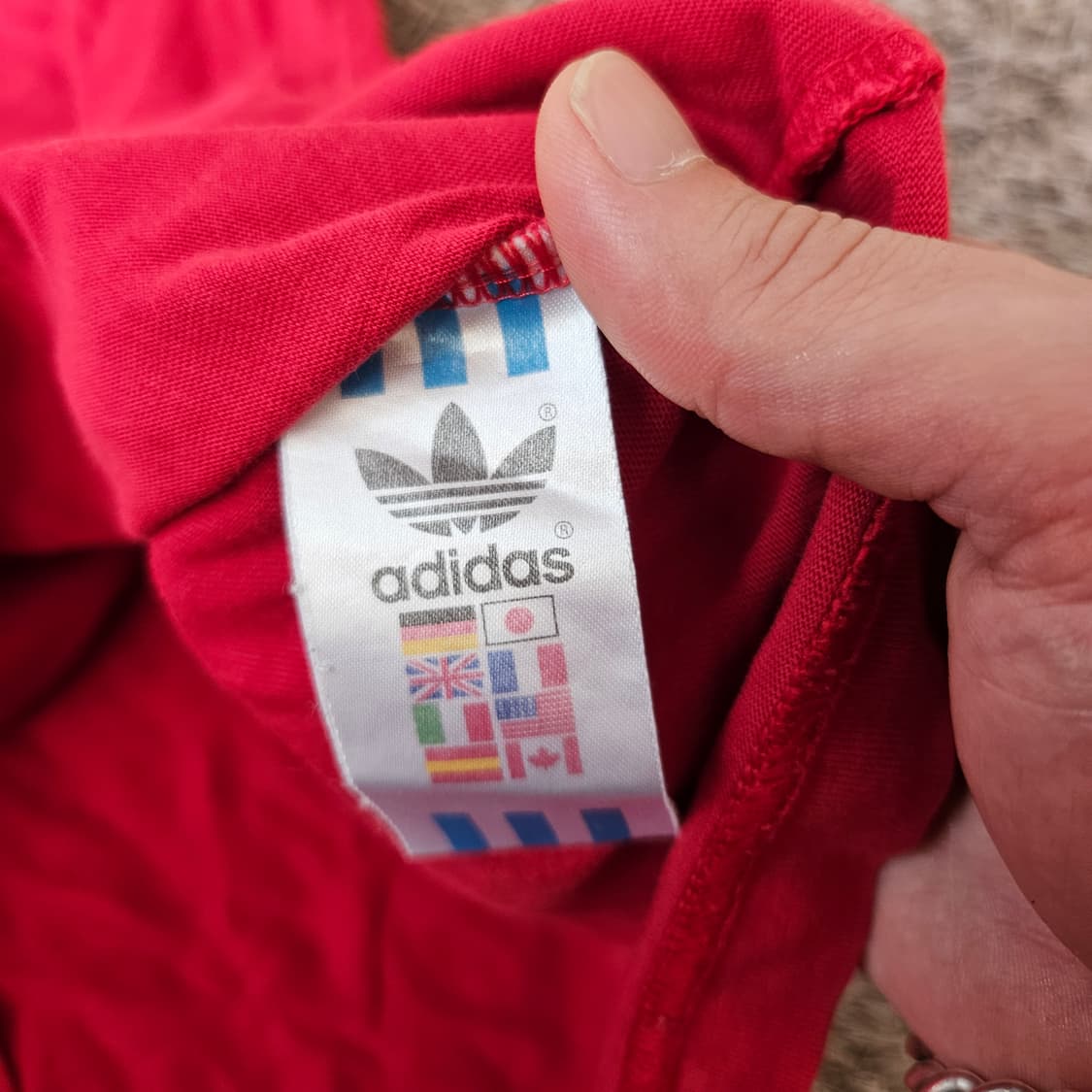 아디다스(Adidas) 00's 제시오웬 기념 빈티지 복각 반팔 티셔츠 상품이미지5