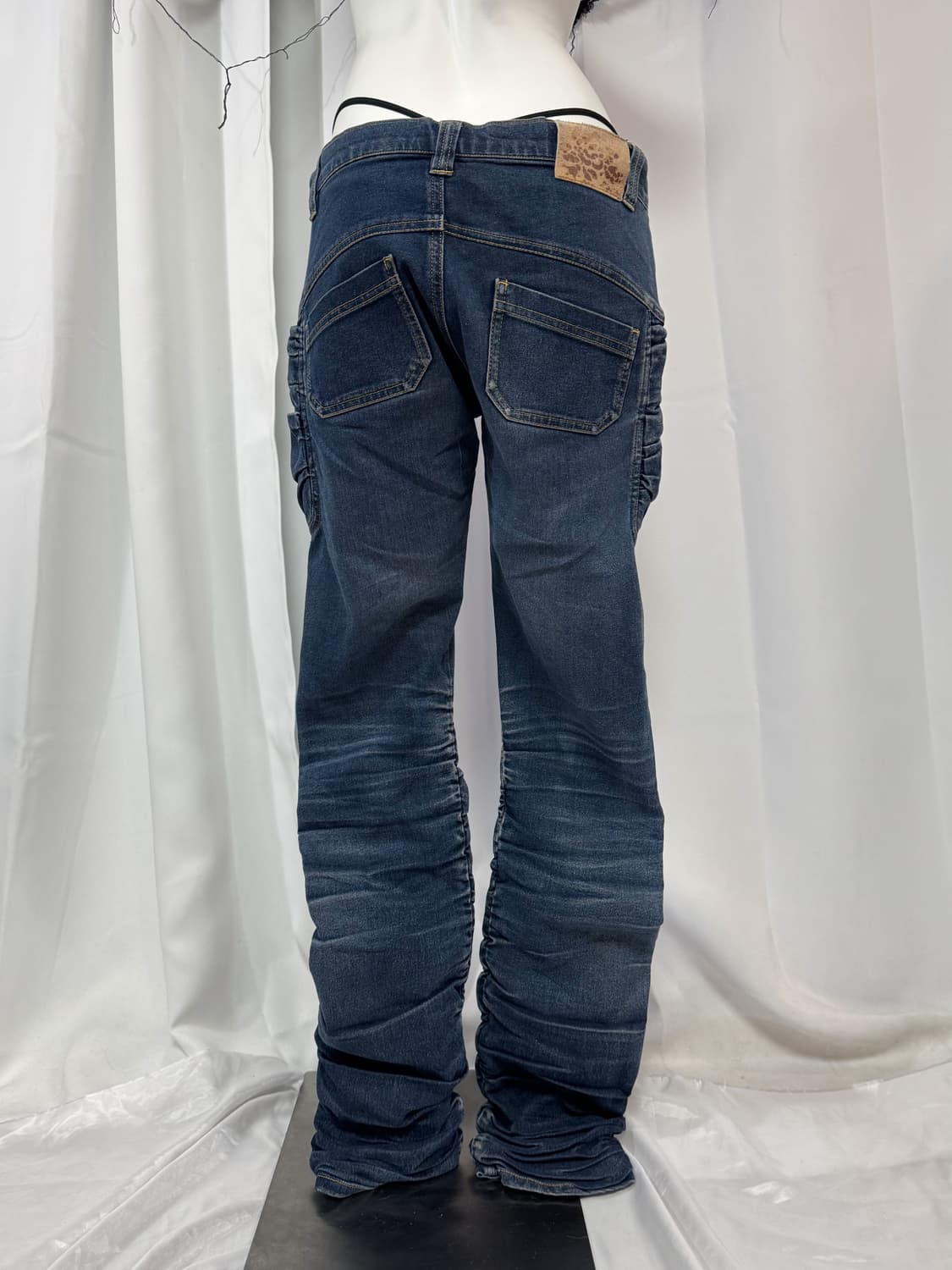 denim shirring pants 상품이미지5
