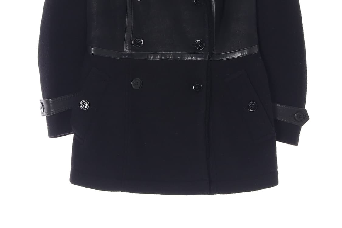 (정품)[S]버버리 버진울100% 블랙 무스탕 퍼재킷 상품이미지3