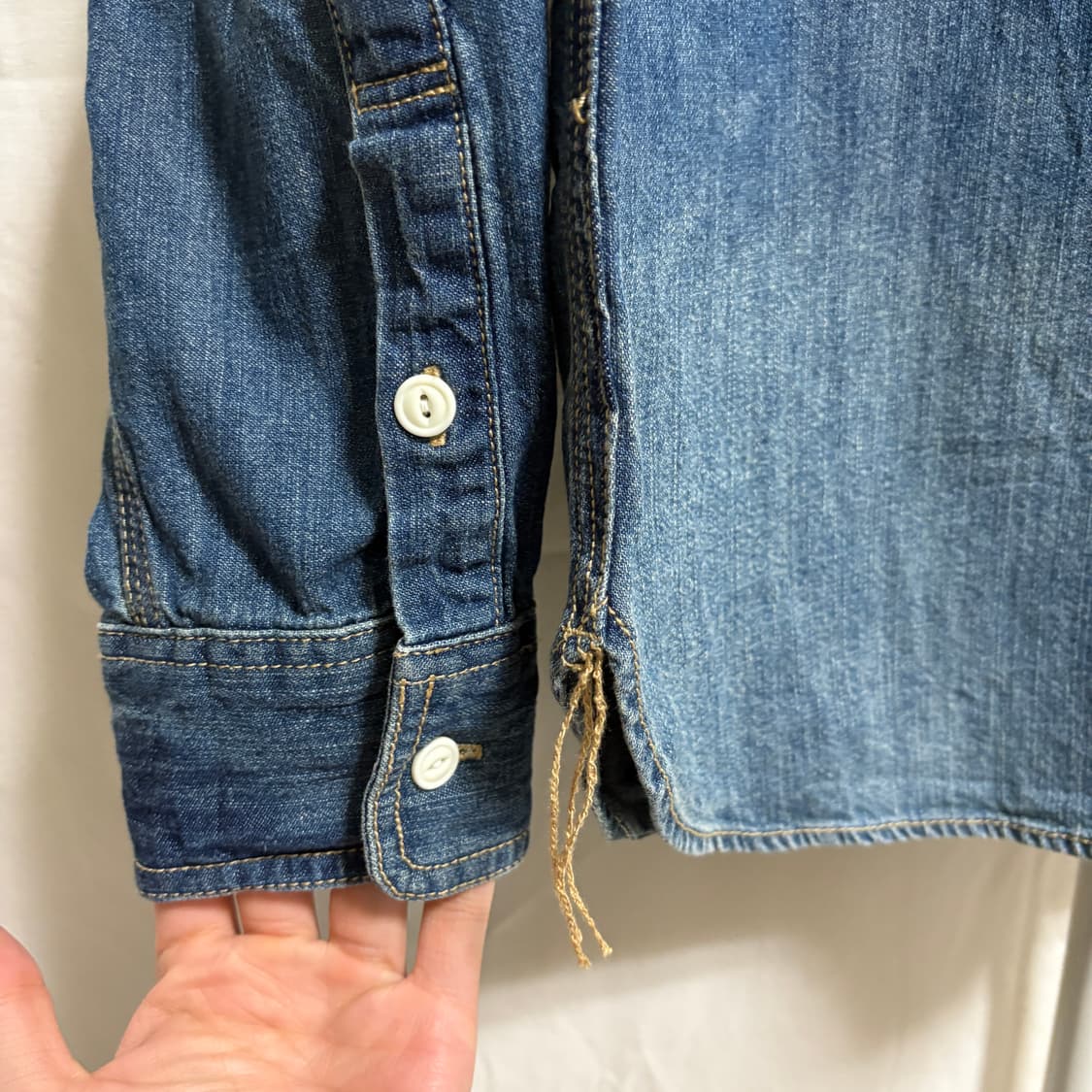 휴스턴 데님 워크셔츠 / 중청, L 상품이미지6