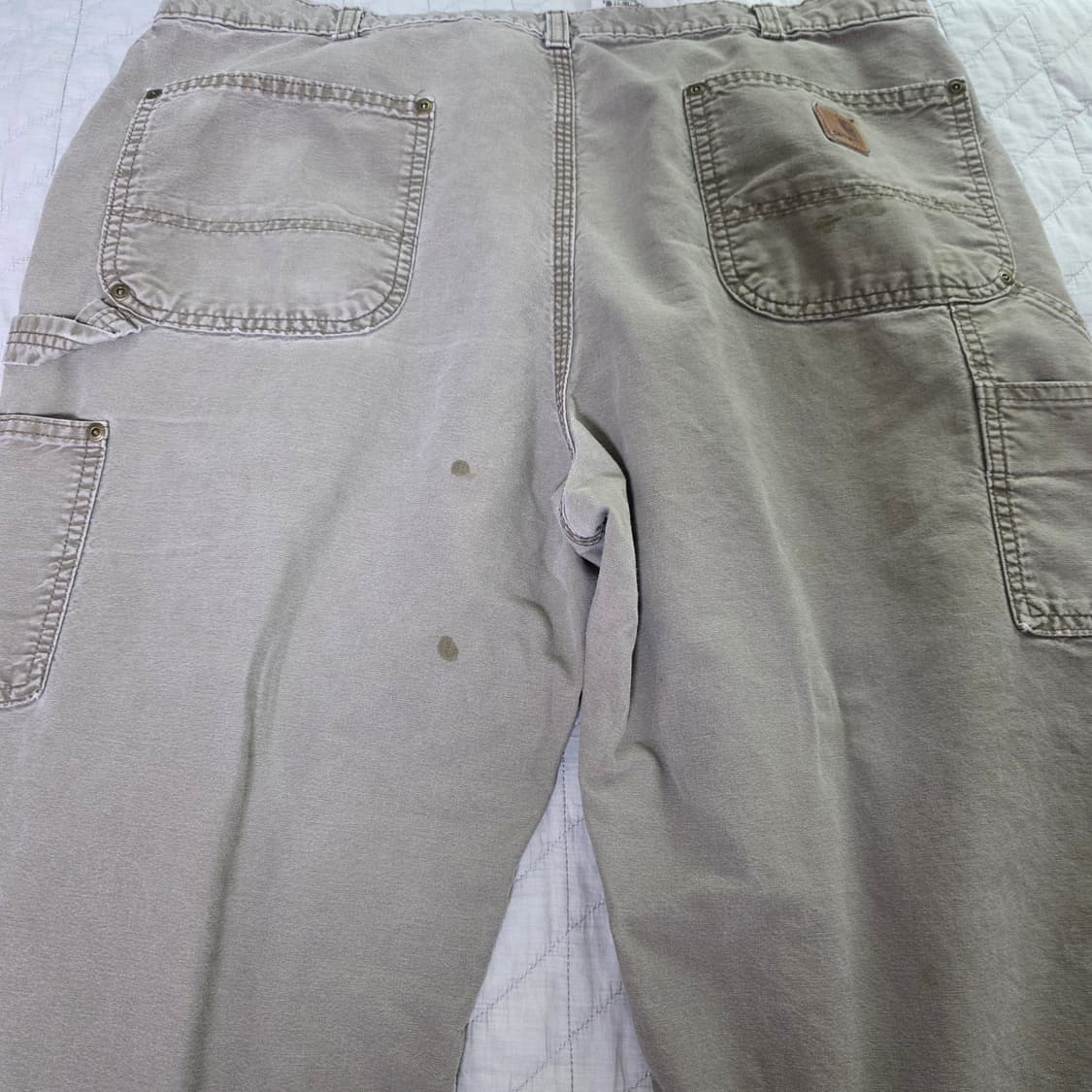 [38X32] 칼하트 더블니 B195LBR 워크팬츠 MOS 페이드 상품이미지7