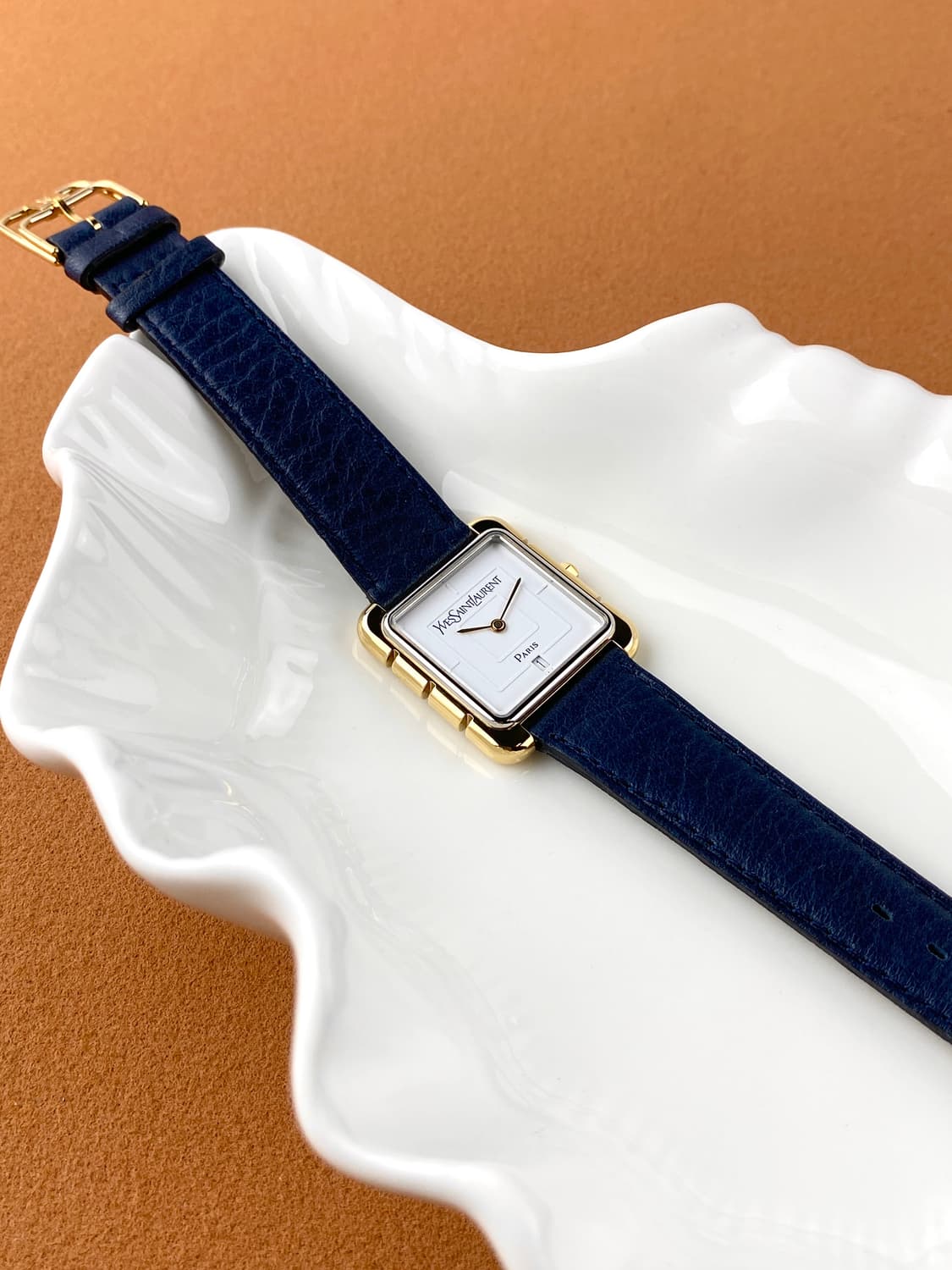 YSL gold square date watch UNISEX 상품이미지3