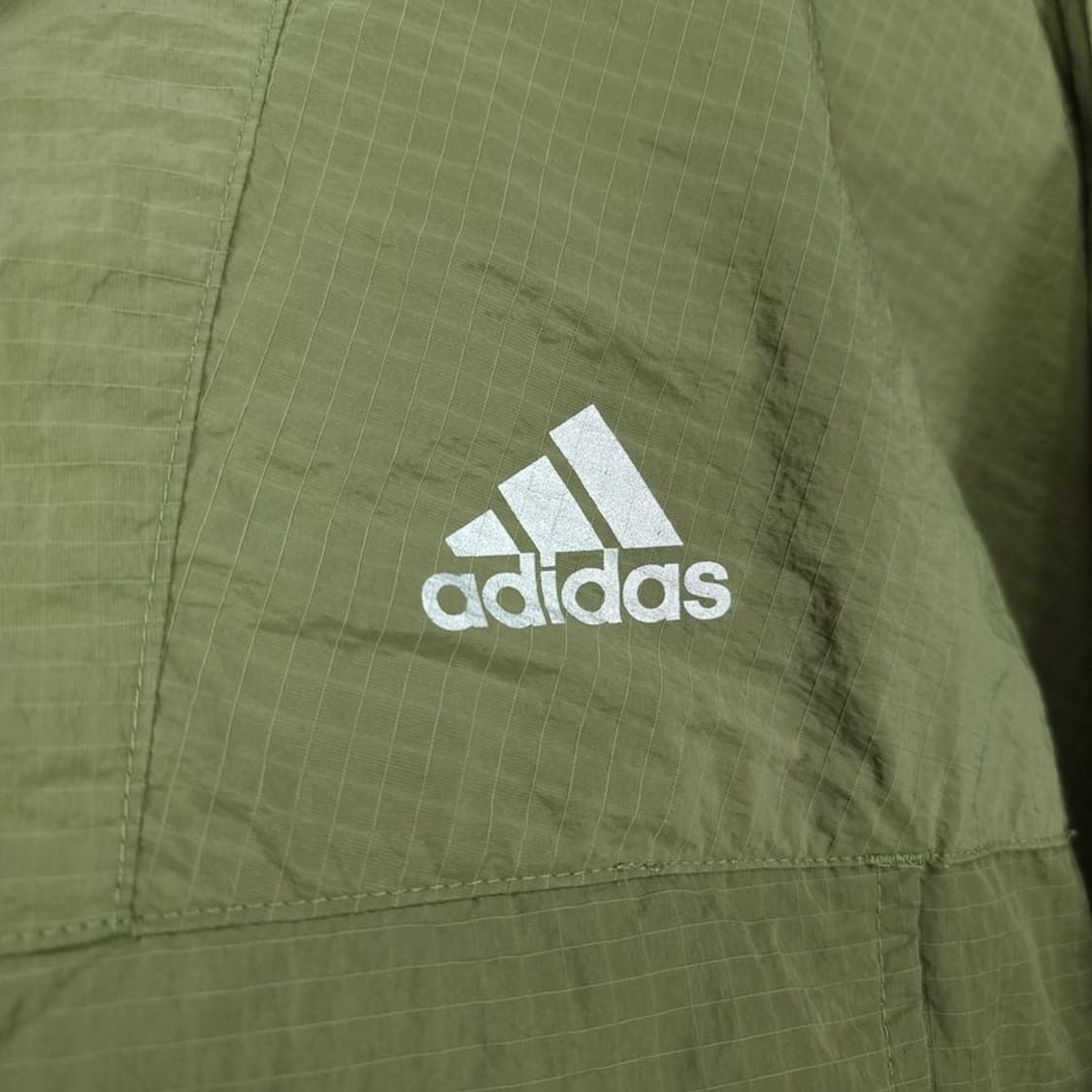 [아디다스] 로고 프린팅 아노락 바람막이 자켓 카키 M17706 상품이미지7