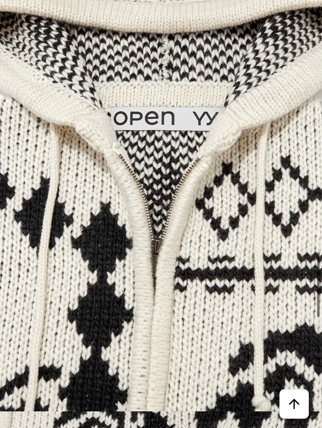 오픈 와이와이 ROSE & DEER JACQUARD KNIT JACKET 상품이미지4