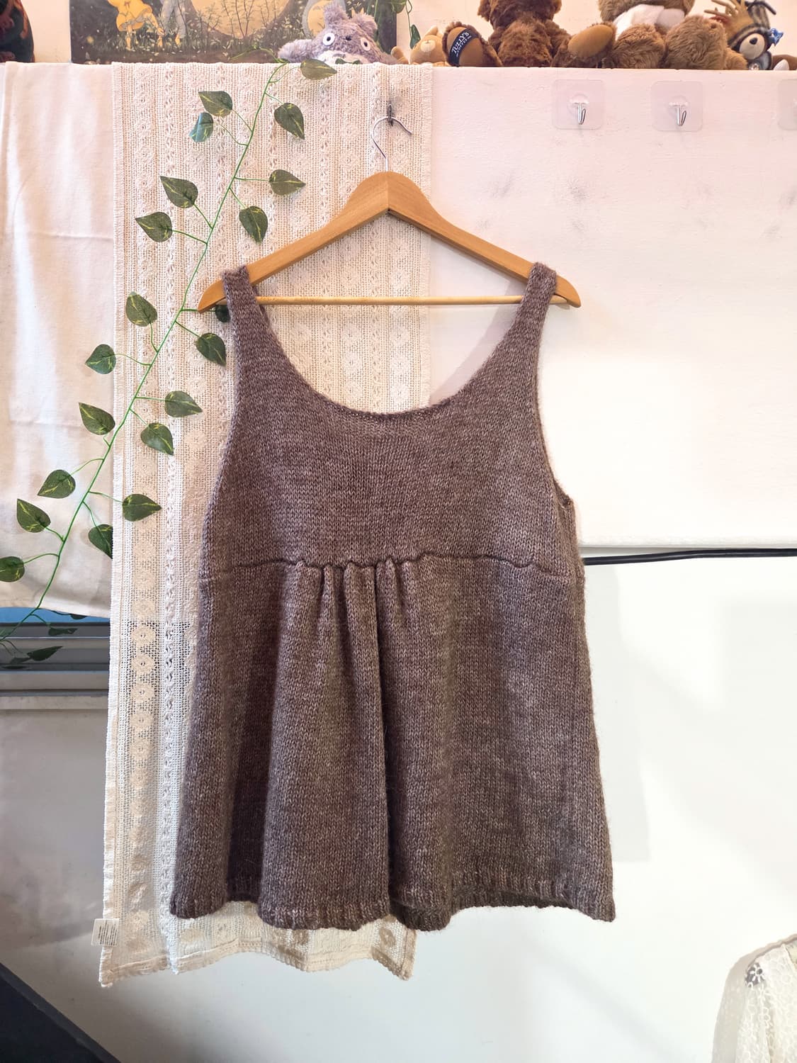 브라운 니트 베스트 상품이미지4