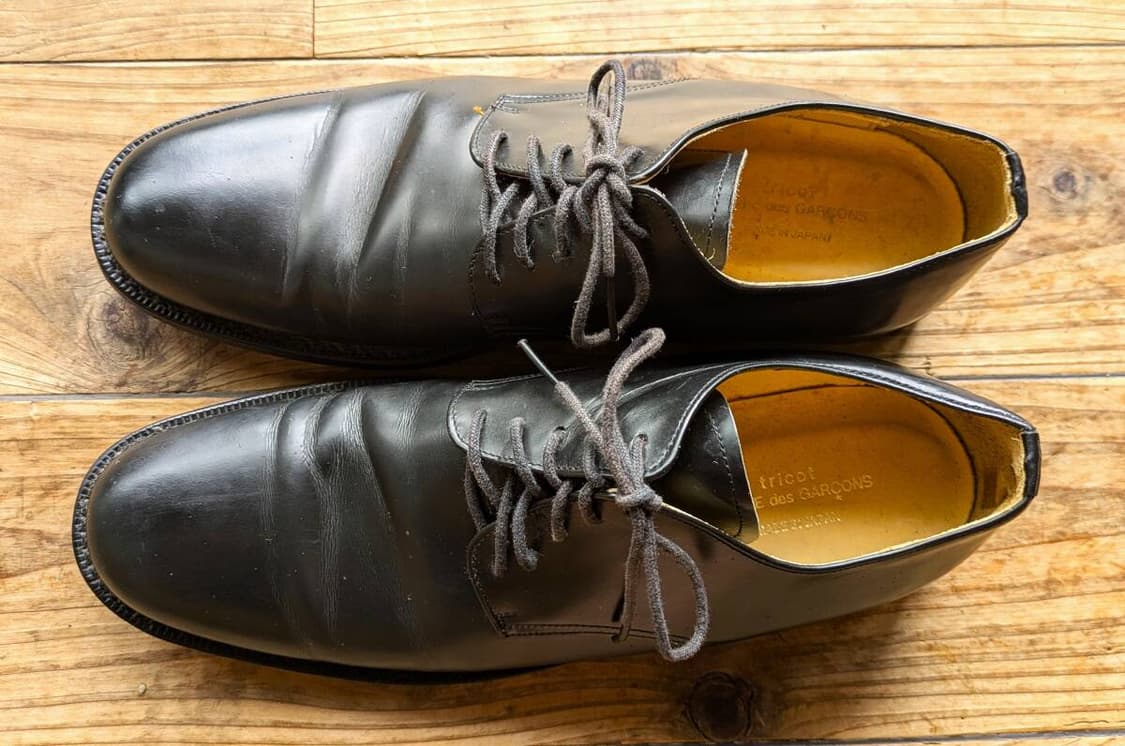 꼼데가르송 레이디스 플레인토 더비슈즈 상품이미지5