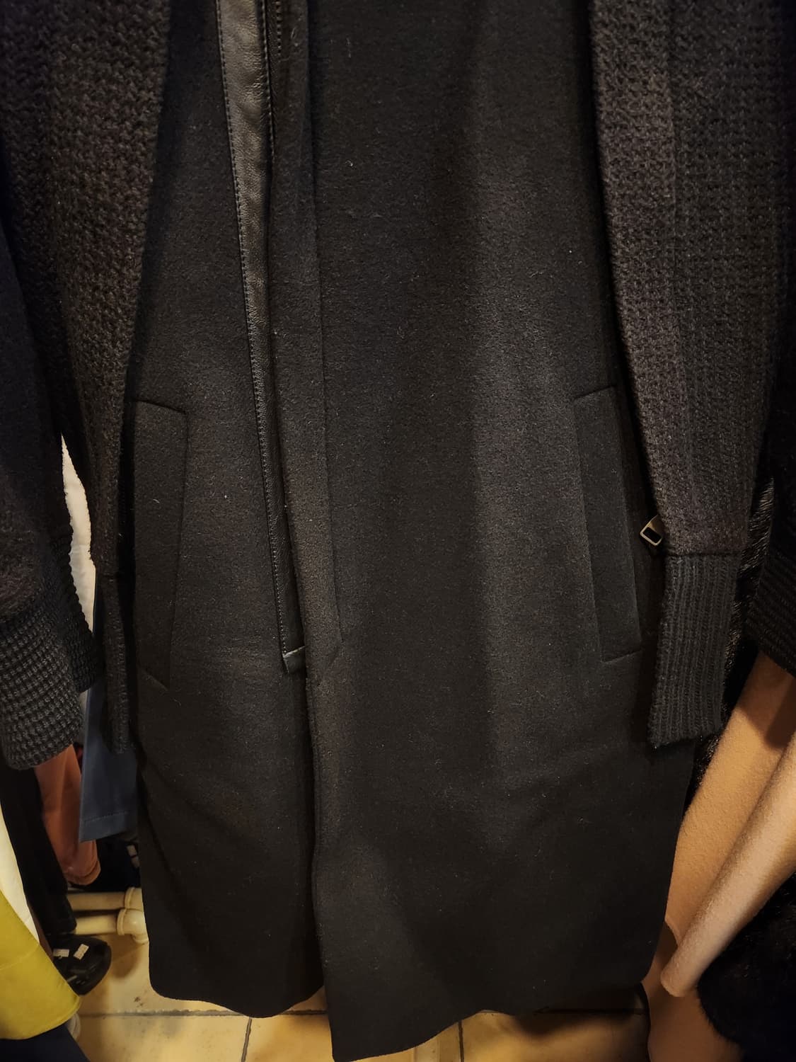 시스템 블랙 코트 상품이미지3