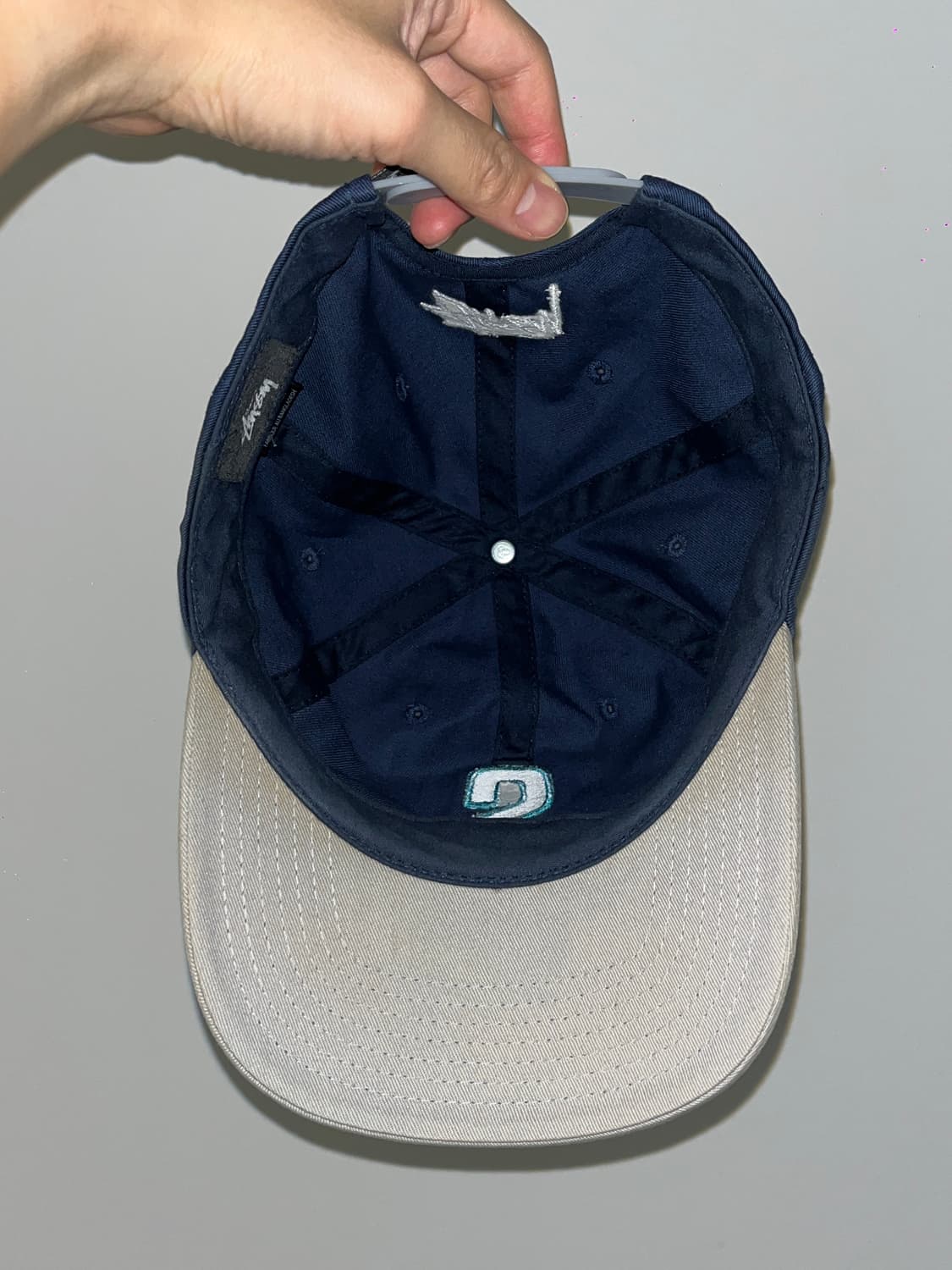 stussy  올드 스투시 투톤 로고 스냅백  상품이미지4