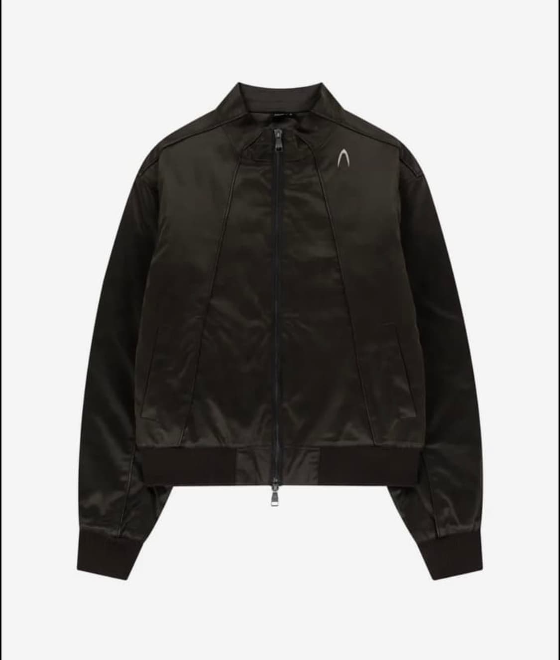 아캄 Piping Leather Blouson (Brown) 상품이미지1