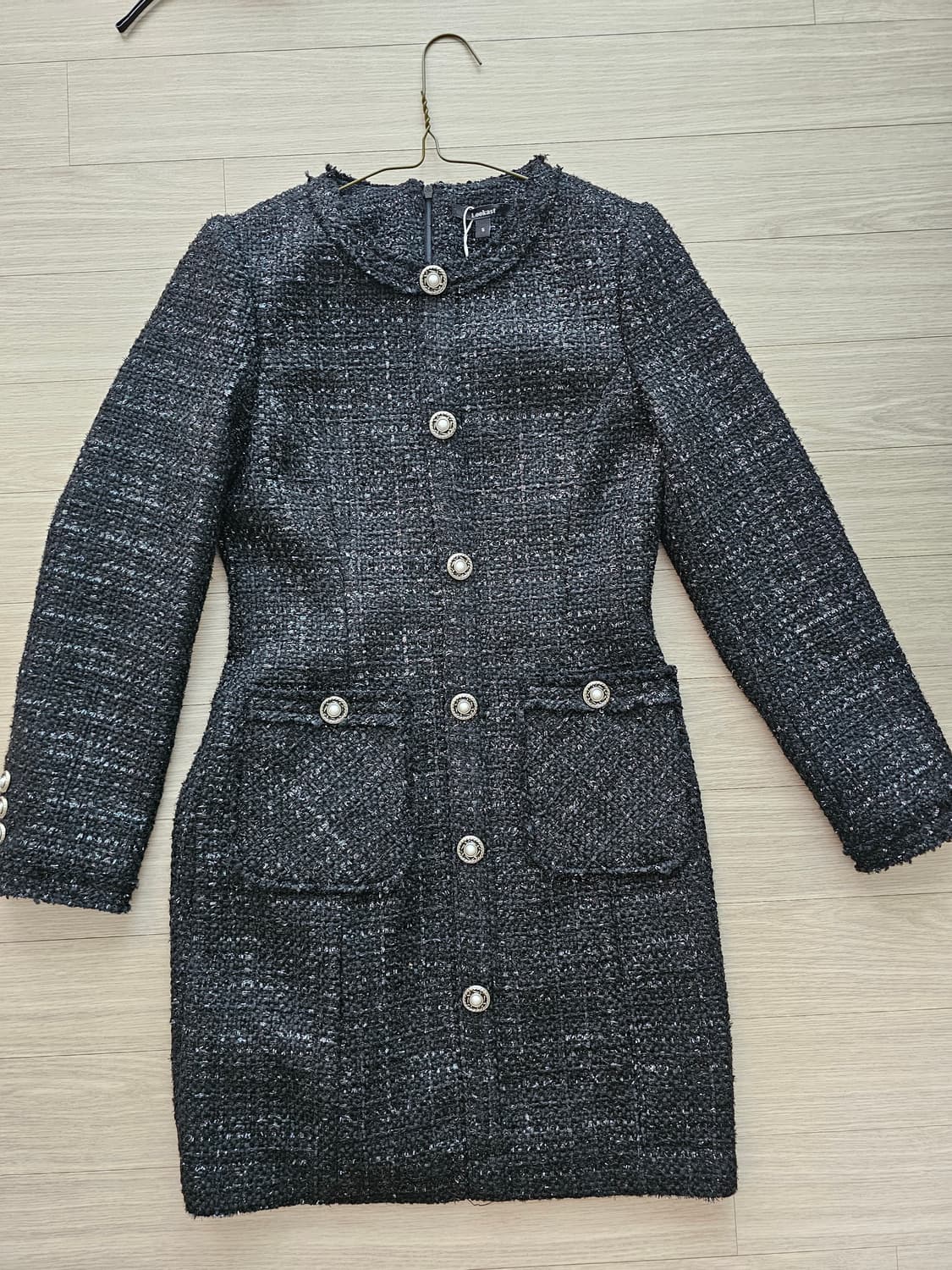 룩캐스트 트위드 원피스 s 새상품 상품이미지1