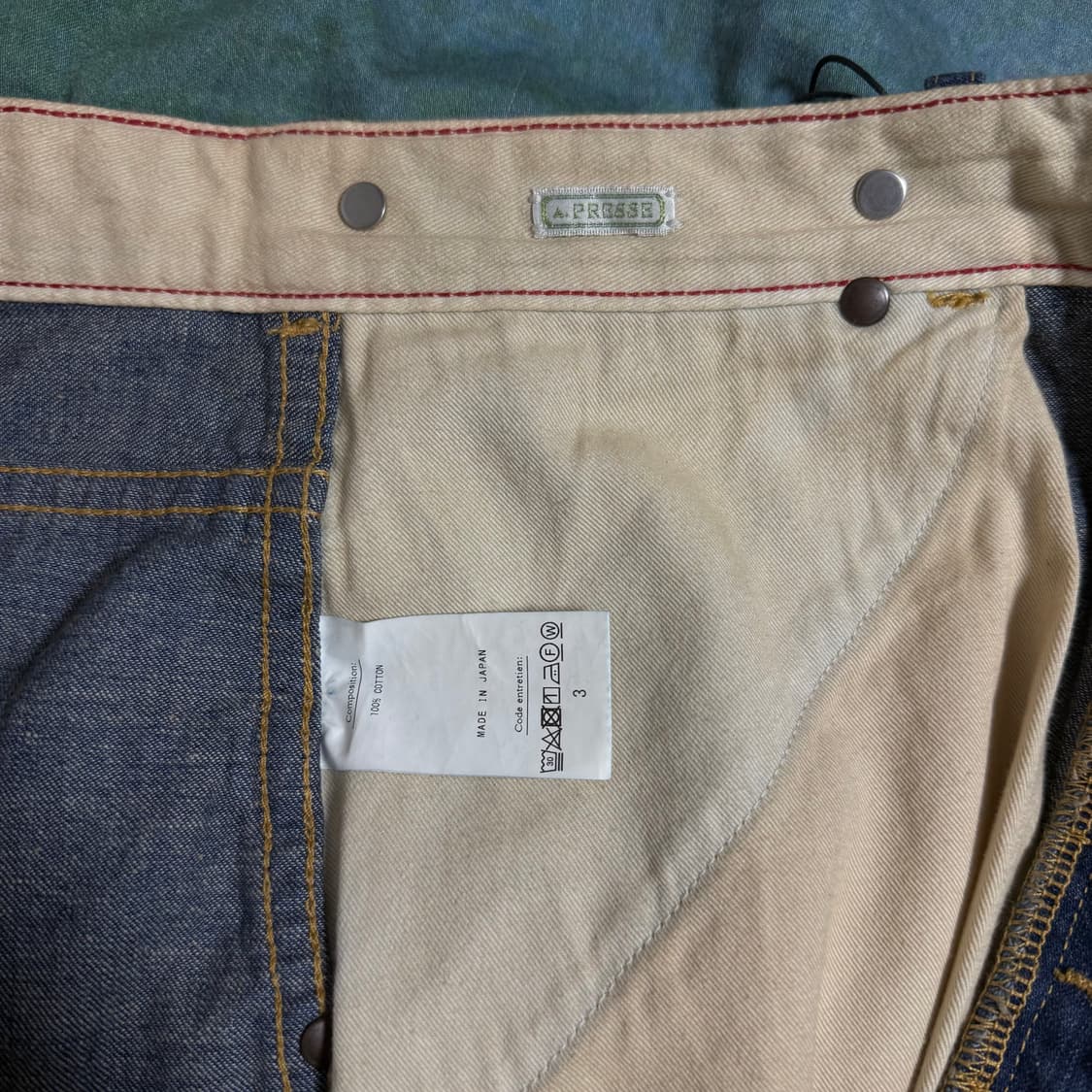 [3]아프레쎄 인디고 데님 페인터 팬츠 상품이미지10