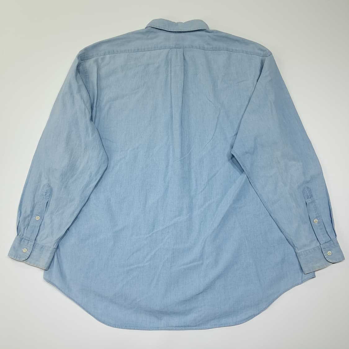 CL835 XL 폴로 90s 코튼 멀티포니 빅셔츠 샴브레이 셔츠 남방 상품이미지8