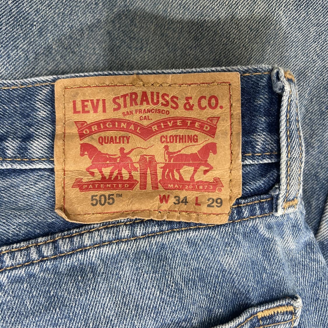 리바이스 데님 청바지 블루 505 34 29 상품이미지2