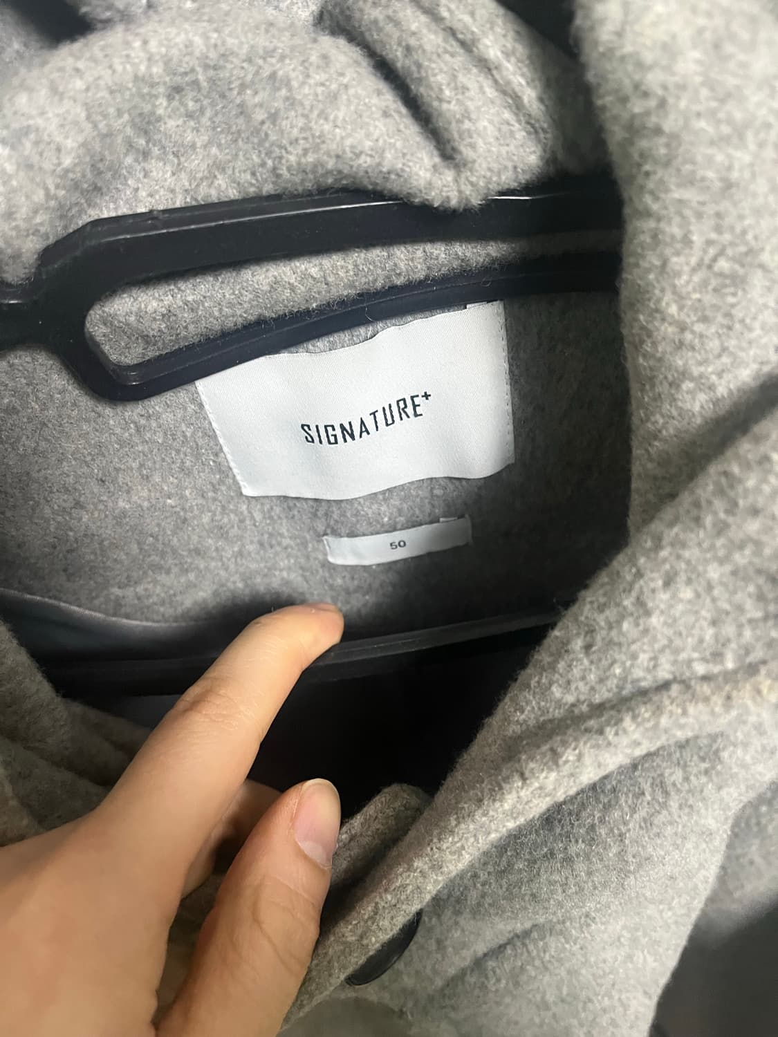 시그니처 후드 롱코트 상품이미지2