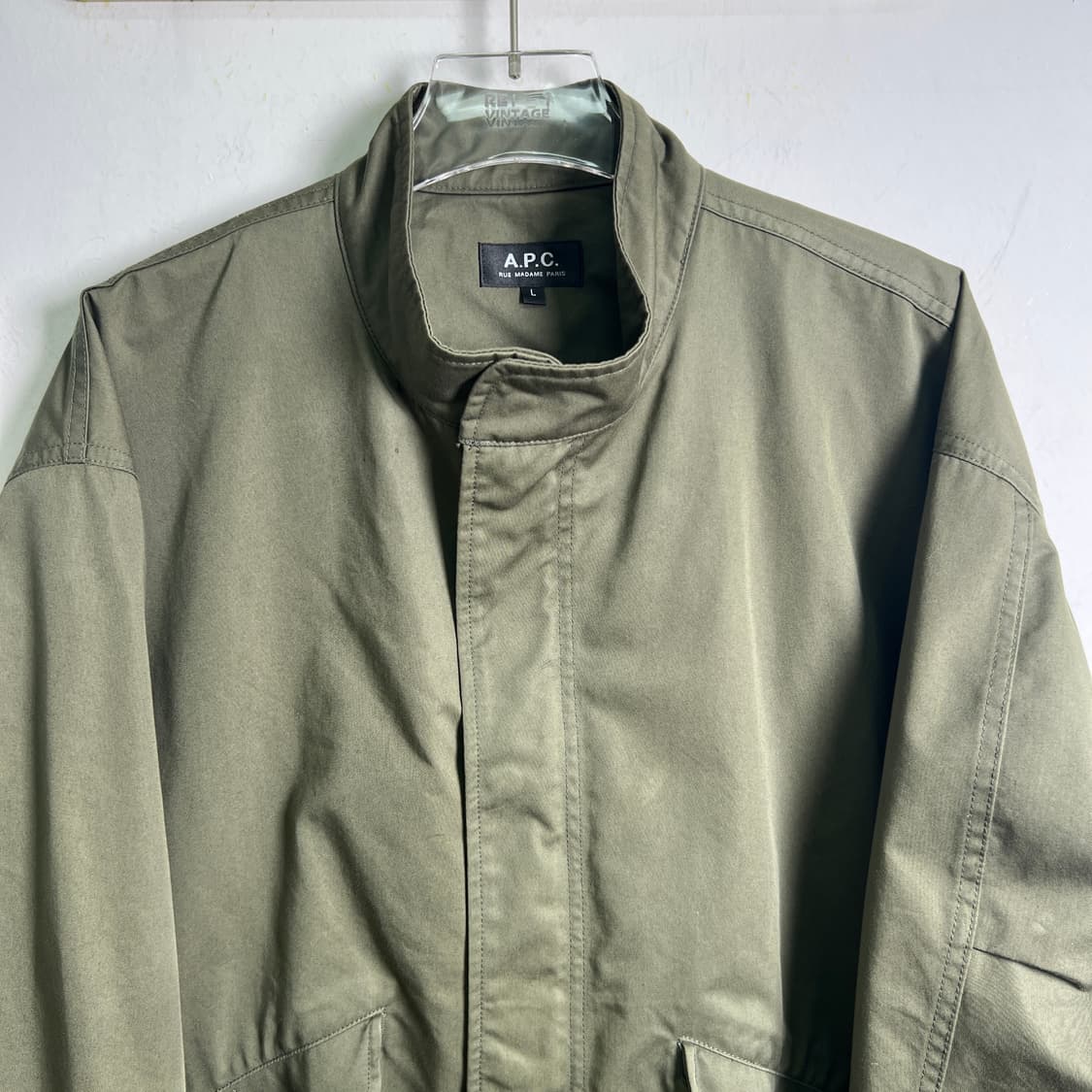A.P.C 아페쎄 카키 블루종 밀리테어 자켓 L 상품이미지4