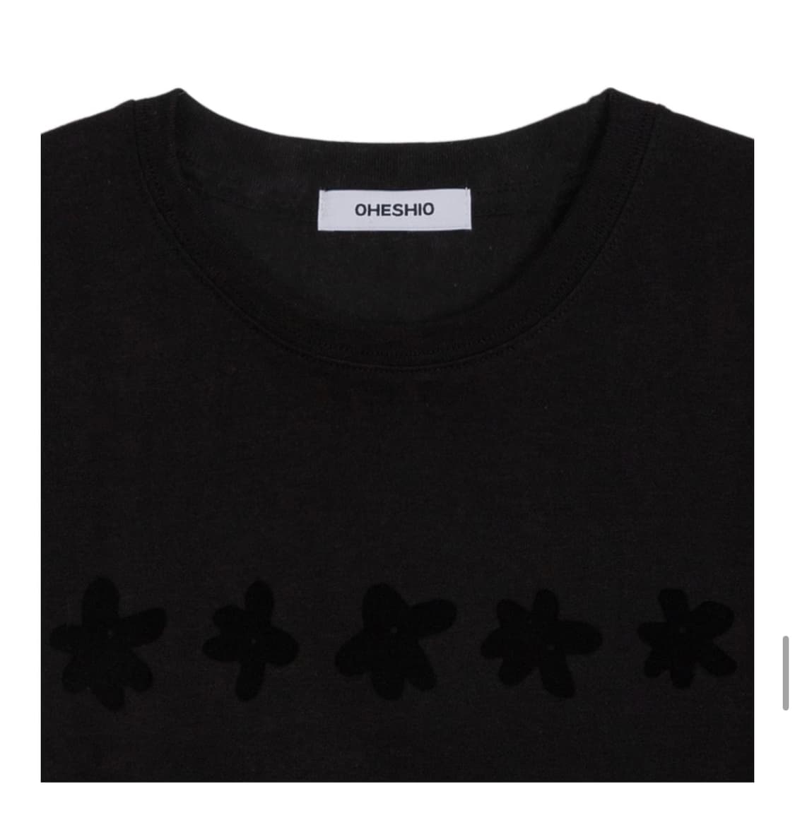 flower Standard t-shirt (black) 상품이미지2