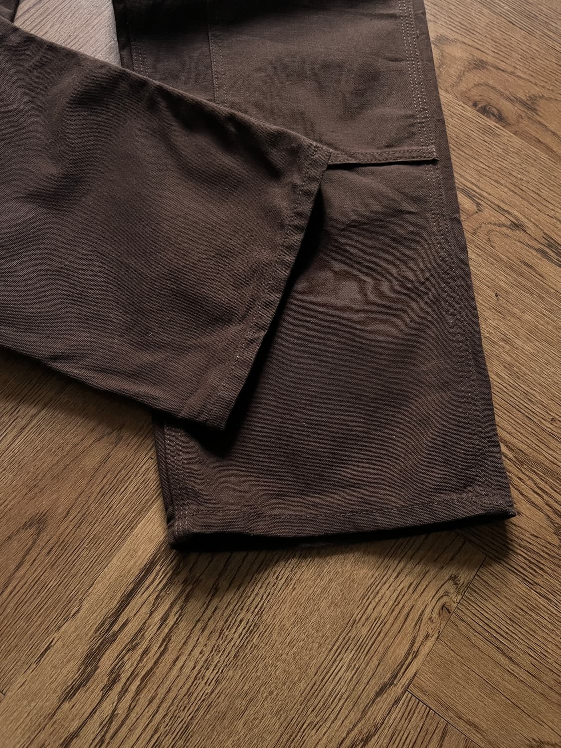 [32]칼하트 USA 다크브라운 더블니 캔버스 워크팬츠 상품이미지2