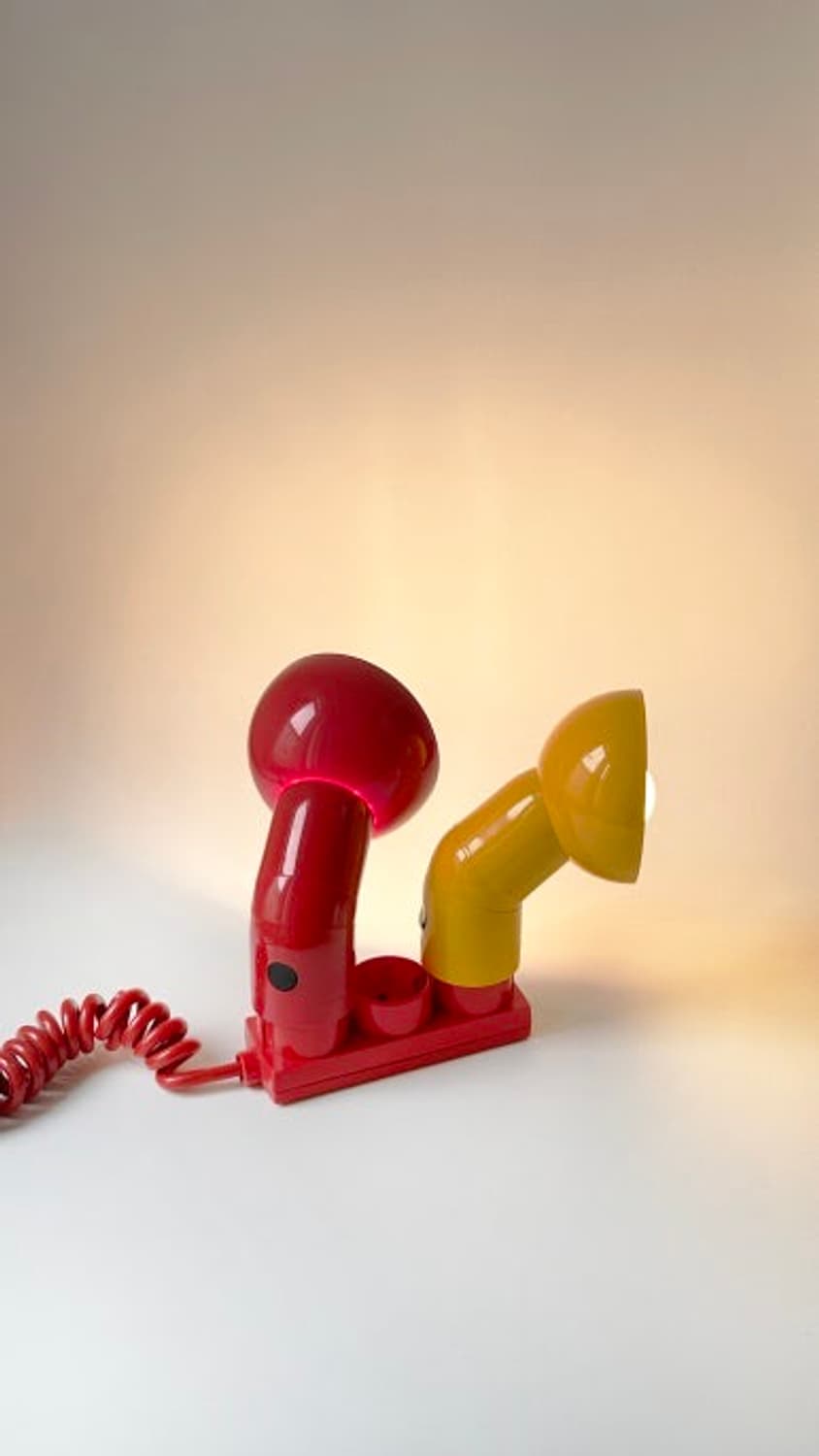 Vintage space age plug lamp─yellow 상품이미지5