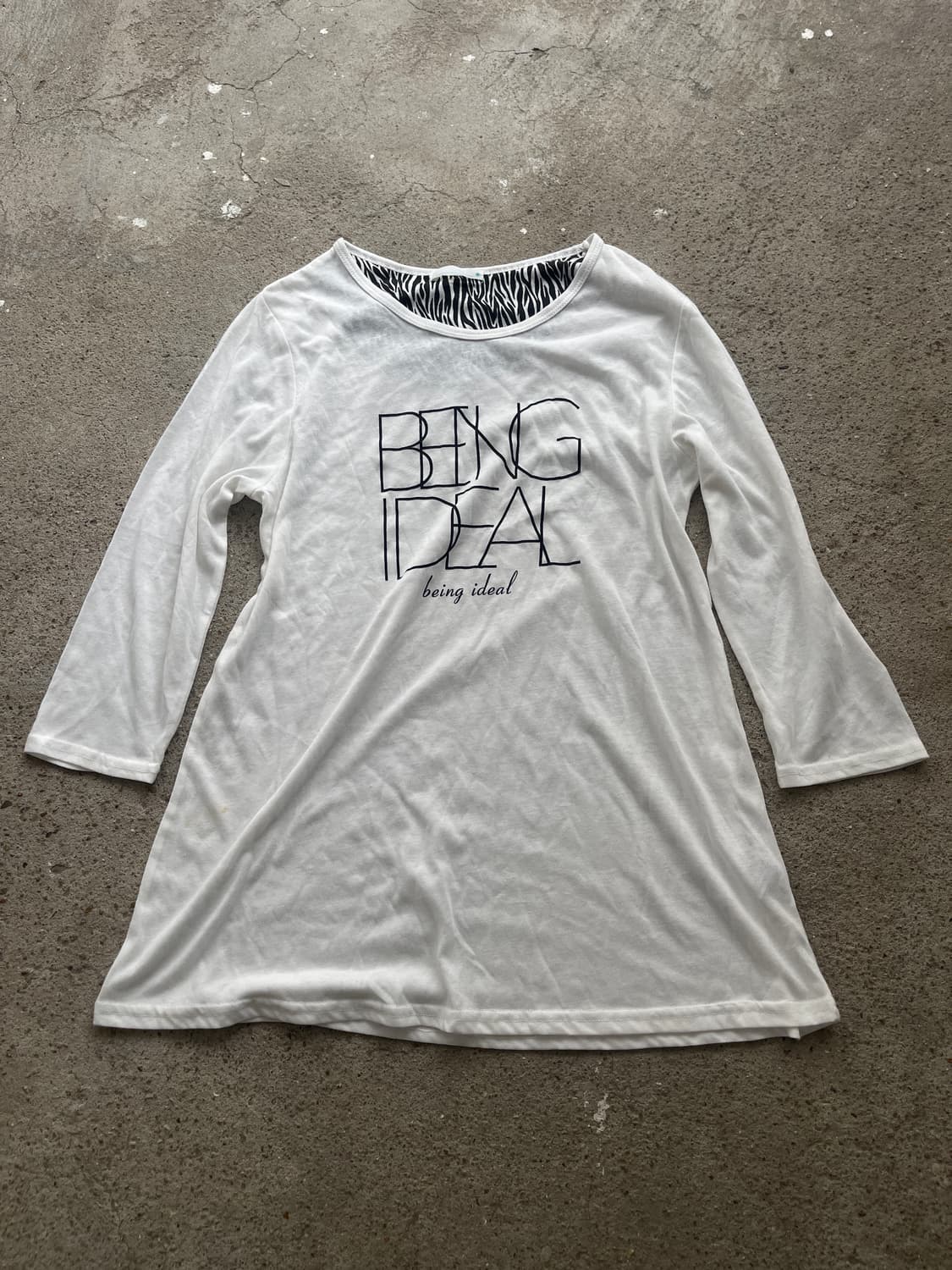 (Unknown)zebra layered lettering t 상품이미지1