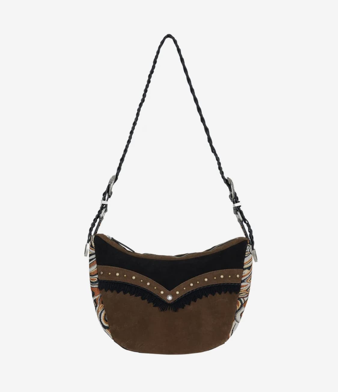 앤더슨벨 스웨이드 자카드 크로스백 메신저백 상품이미지1