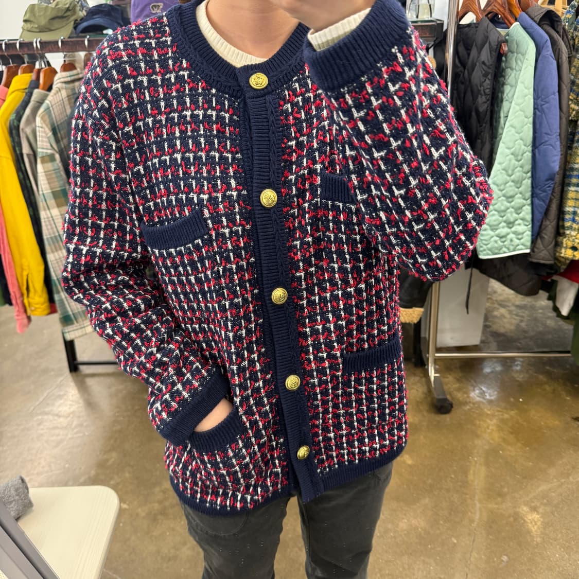 JOURNAL STANDARD 트위드 니트 가디건(F) 상품이미지2