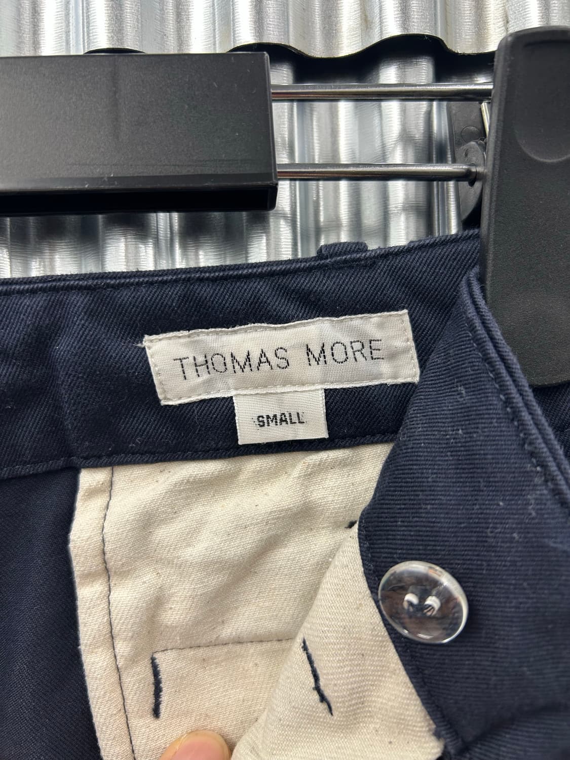 Thomas More 토마스모어 네이비 와이드 면바지 상품이미지6