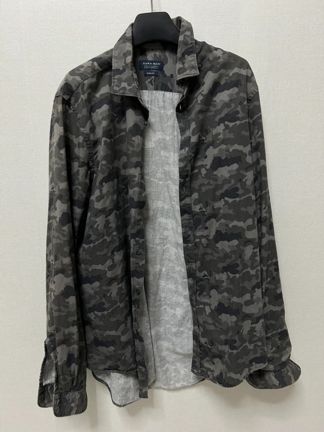 자라 맨 카모 셔츠 남방 42 100 상품이미지3