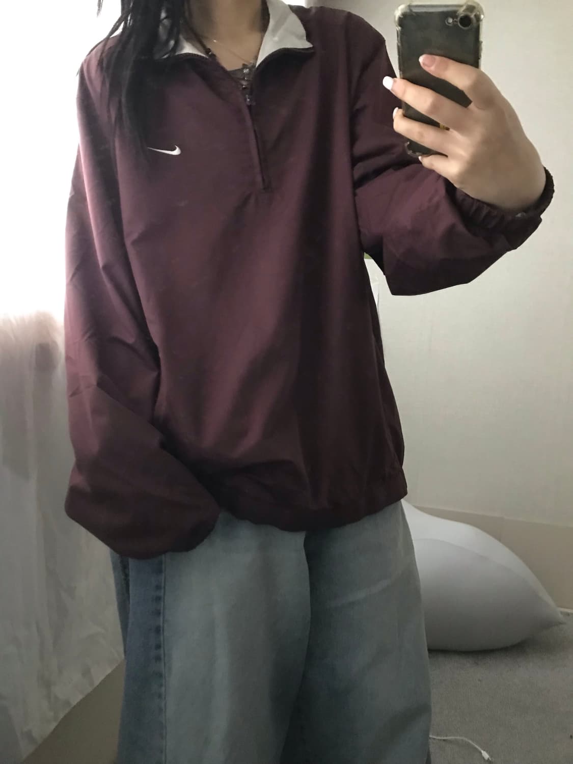 나이키 00s 버건디 웜업 상품이미지2