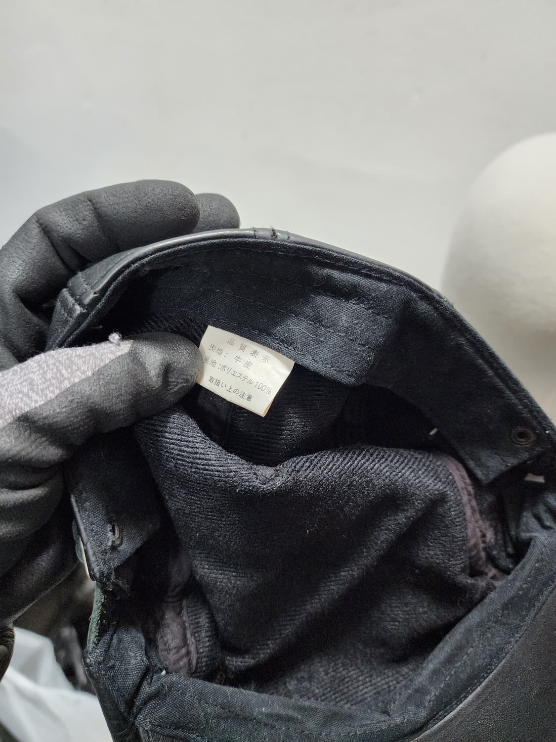 일본판 리얼레더 소가죽 헌팅캡  상품이미지7