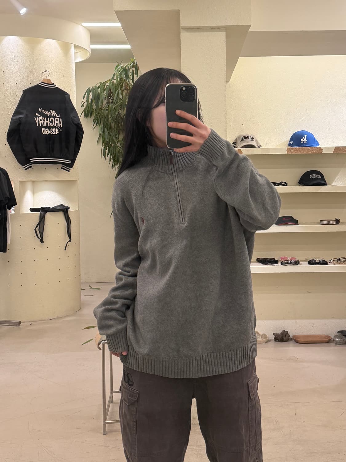 폴로 랄프로렌 포니 자수 하프집업 니트 U476 상품이미지1