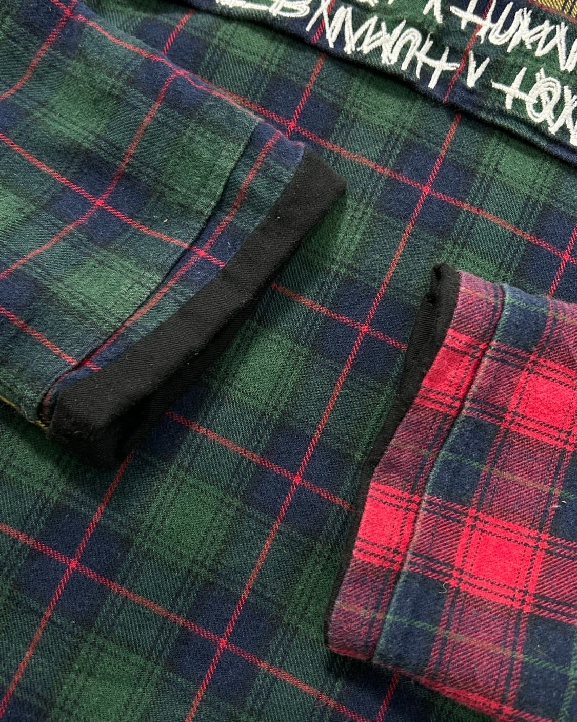 아임낫어휴먼비잉 멀티 컬러 체크 아노락  상품이미지6